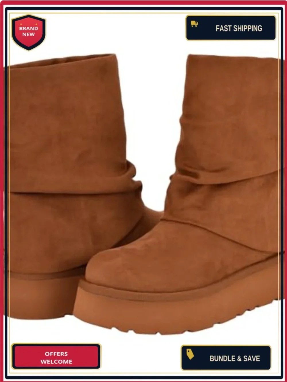 Guess Deinna Women's Slouchy Ankle Booties Faux Suede Round Toe Pull-On